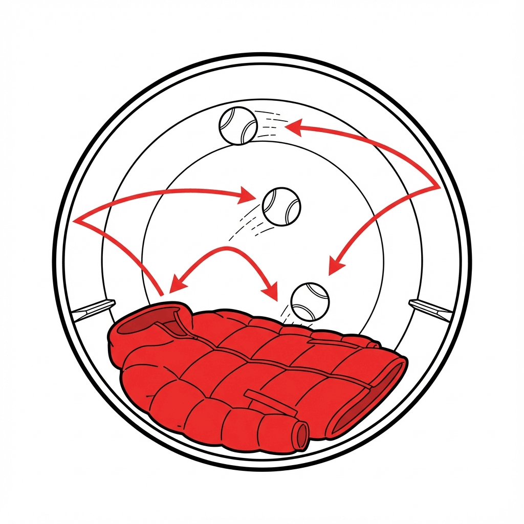 Теннисные мячики при сушке пуховика